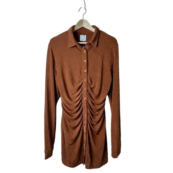 NWT With Jean Andy Dress in Chocolate Sz XL - Picture 2 of 10